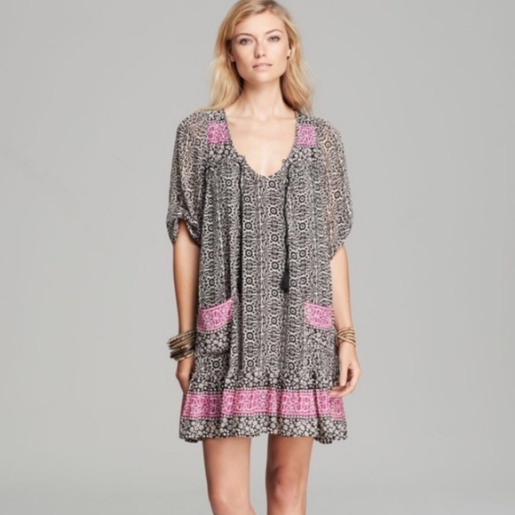 Free People 🎊6/1 HP!🎊 Babydoll Chiffon Dress ! S - Picture 2 of 8